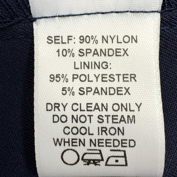 Kiyonna Plus Scalloped Boudoir Lace Sheath Dress Navy Blue 1X 14-16 - Picture 12 of 13